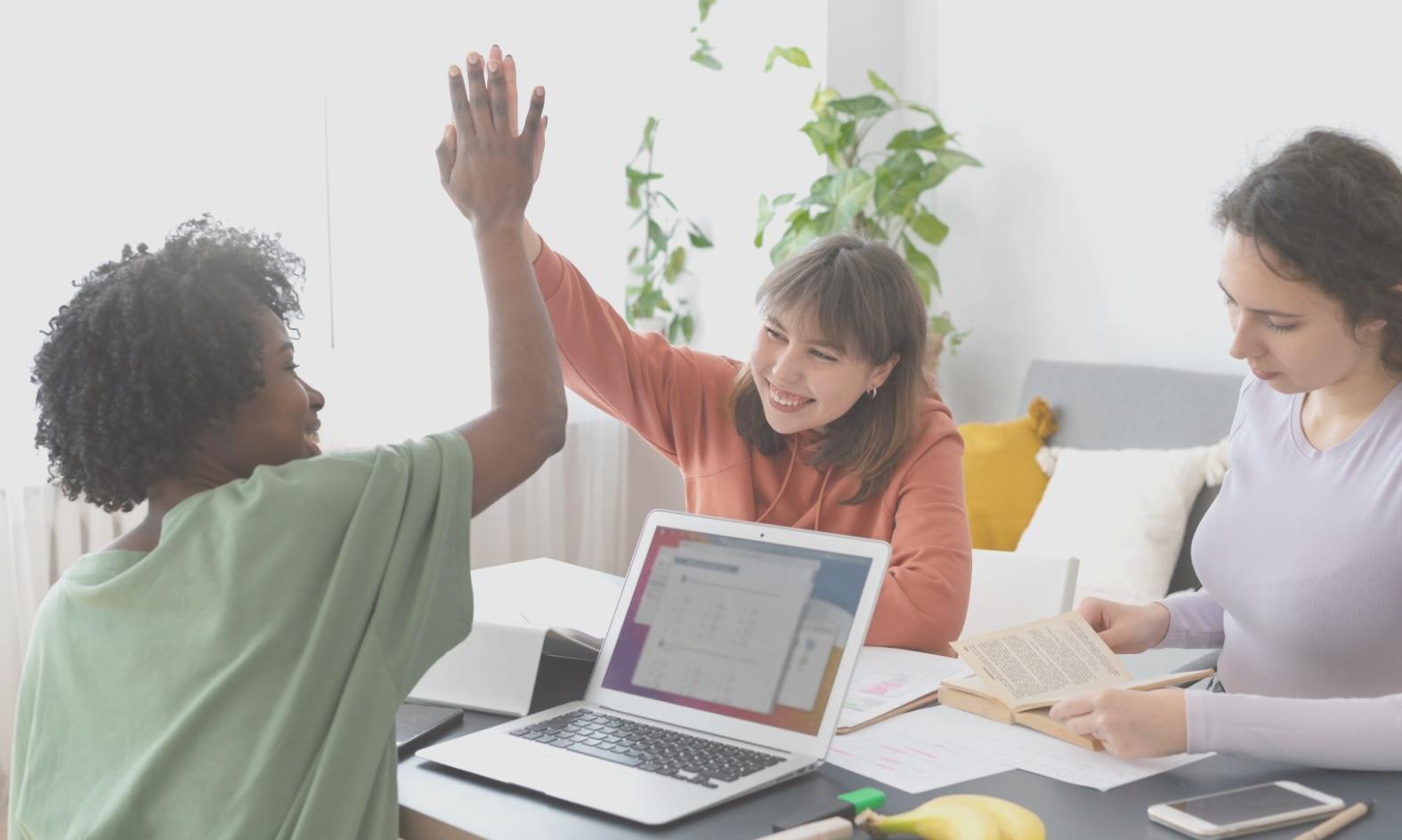 Professional working on variance analysis report at modern office desk