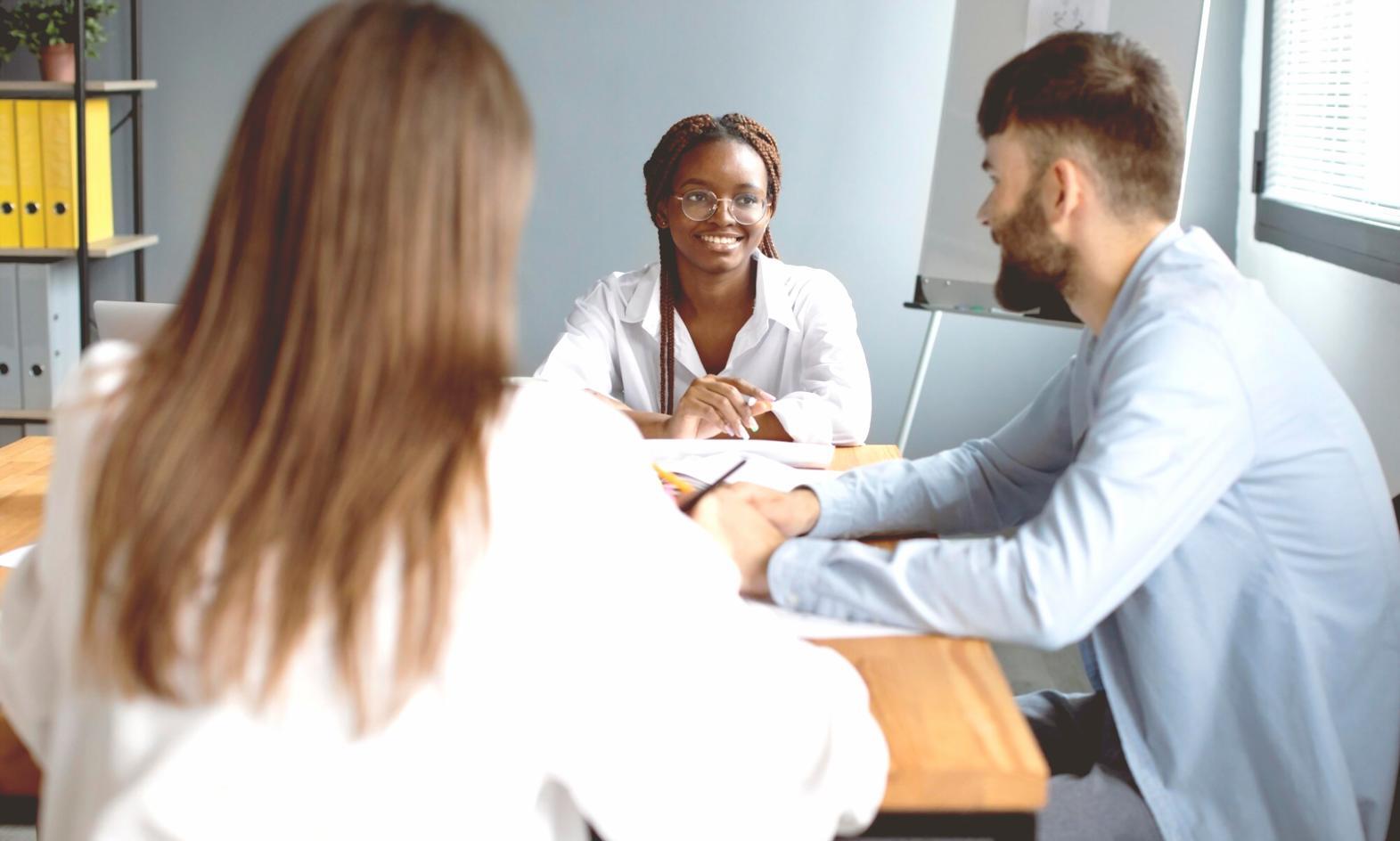 Detailed budget variance reporting framework displayed during partner training